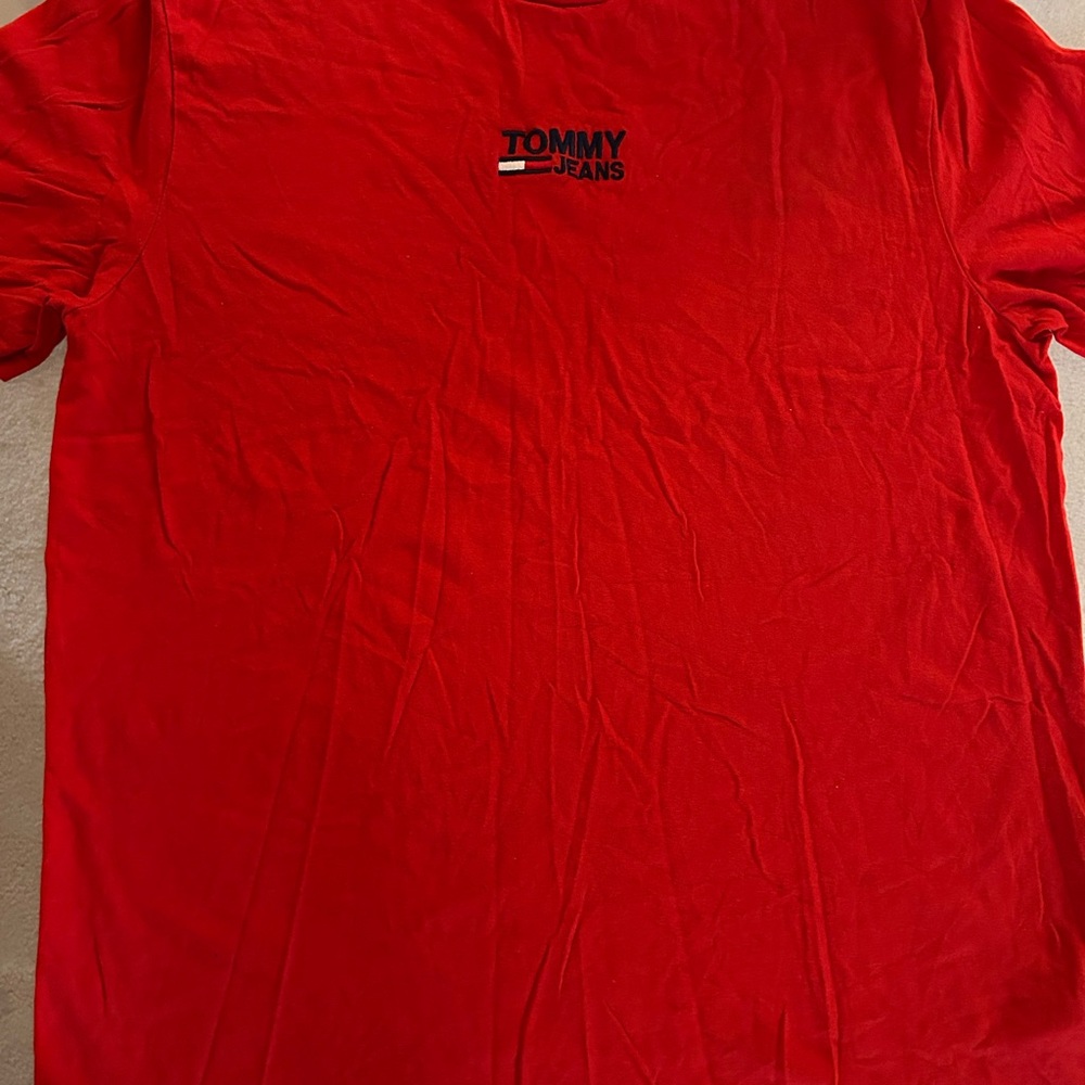Tommy Hilfiger Red Short Sleeve Tee